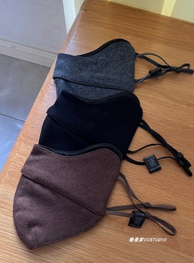 真丝羊毛保暖口罩加厚防寒透气脸罩桑蚕丝护眼角防晒防风面罩秋冬