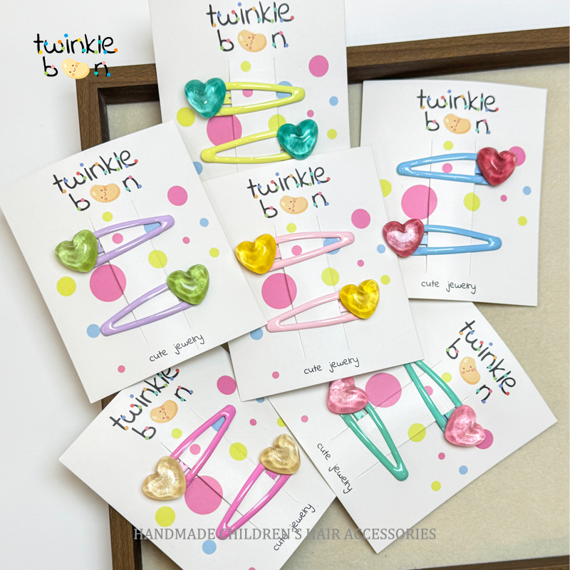 儿童发夹女童可爱爱心发卡