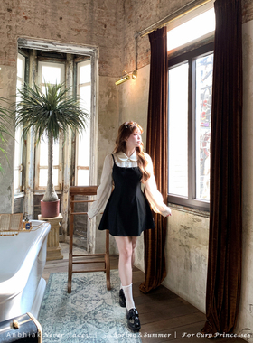 安妮不火 2/24 20点【奈莉绘纱】臻版4.0TR面料假两件宫廷小黑裙