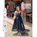 收腰吊带裙 微胖大码 安妮不火 星空波点荷叶花边连衣裙女2026新款