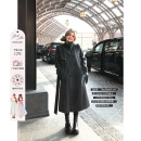 呢子大衣 微胖大码 安妮不火 格雷系双排扣毛呢外套女2025秋冬新款