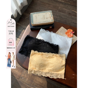 内搭打底衫 叠穿搭子软糯亲肤带胸垫蕾丝抹胸女微胖大码 安妮不火