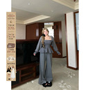 收腰三件套装 &吊带女秋微胖大码 糯叽叽触感粗针毛织开衫 安妮不火