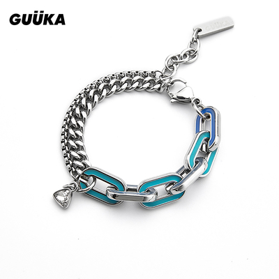 刘旸同款GUUKA潮牌古巴链手链