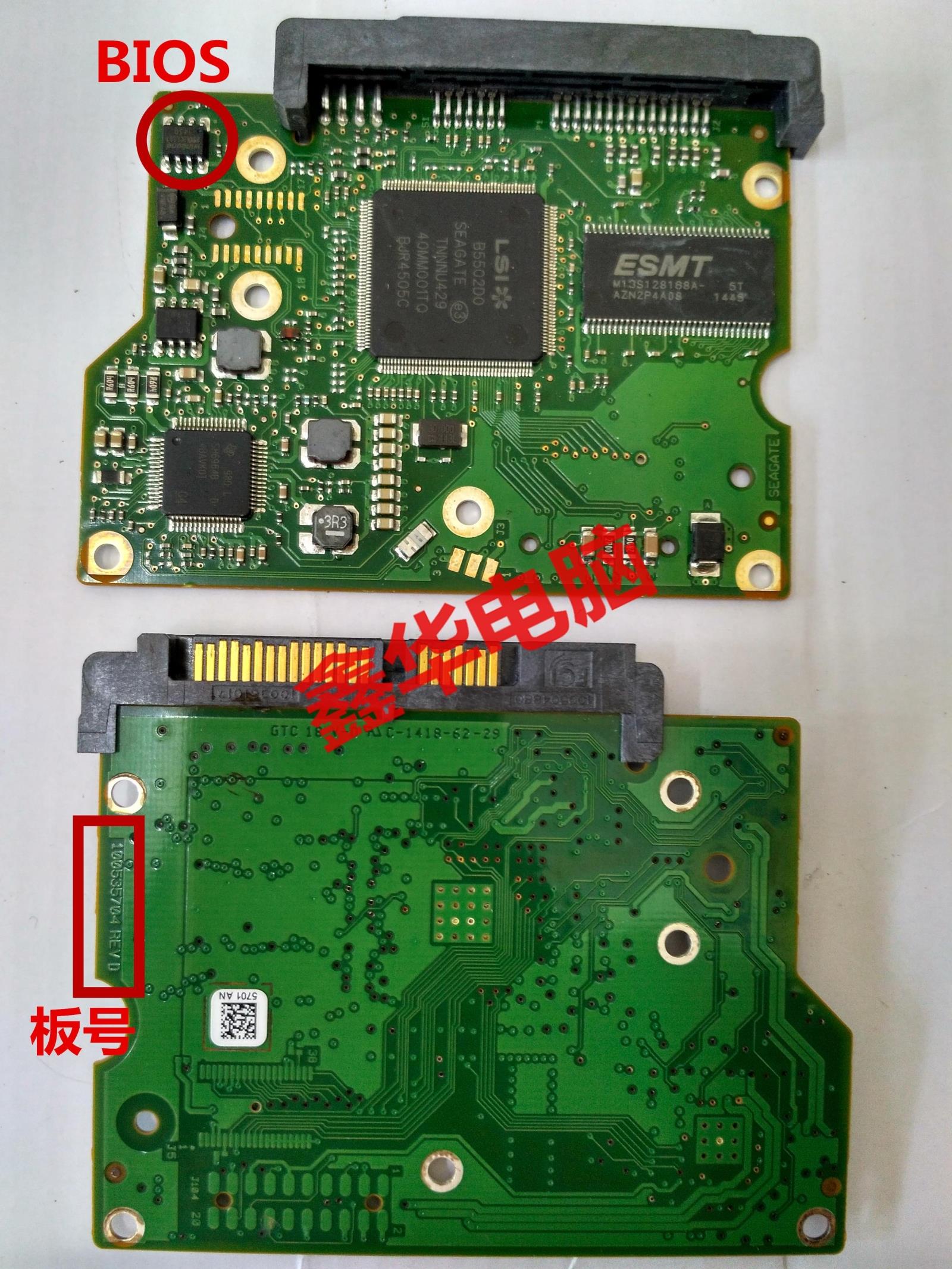 希捷ST 12代  500G硬盘 ST500DM002 主板100535704 REV D