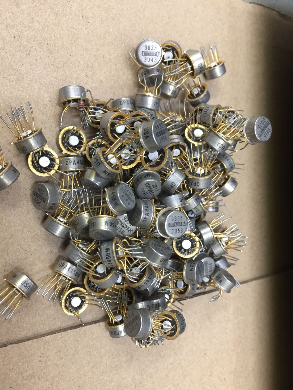 美国 产镀金脚长脚  单运放 OPA445BM 可配对 进口保证 测试好