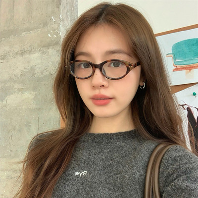 miu系风书呆子复古小框平光镜