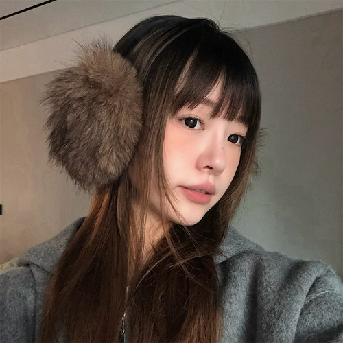 欧阳娜娜同款毛毛耳罩护耳朵耳暖