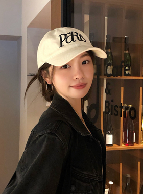 丁走走复古休闲百搭刺绣棒球帽子女韩版遮阳显脸小大头围鸭舌帽男