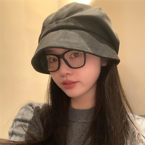 素颜显脸小渔夫帽韩系堆堆帽