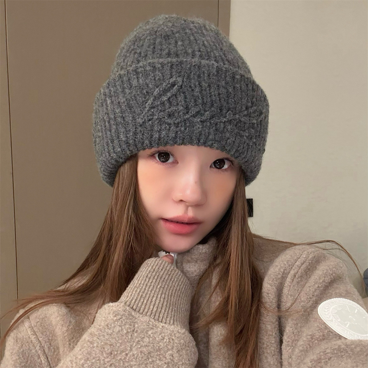 丁走走大头围显脸小羊毛混纺针织帽子女秋冬加厚保暖护耳毛线帽男,服饰配件/皮带/帽子/围巾,帽子,淘宝优惠券,粉丝福利购,淘宝优惠卷