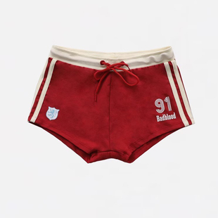 Badblood运动休闲平角紧身抽绳系带91超短裤泳裤辣妹打底裤女夏