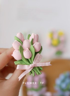 郁金香花汽车香薰扩香石车载好物