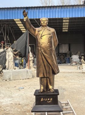 玻璃钢毛主席铜像名人雕塑摆件