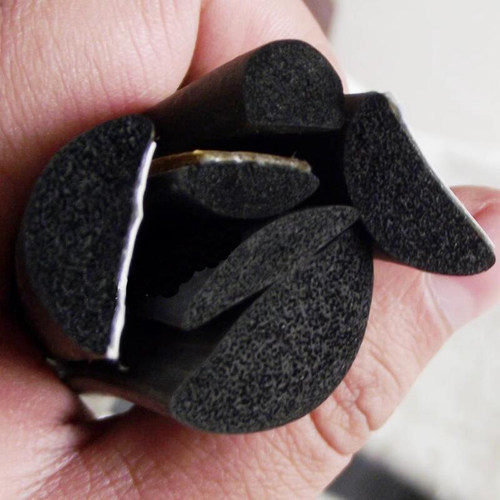 自粘D型发泡密封条半圆带背胶隔音防撞配电箱柜海绵条橡胶密封条 - 封面
