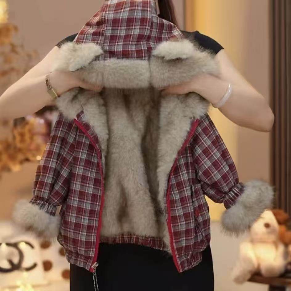 儿童棉衣2025新款冬装女童保暖加厚加绒洋气棉服男童带帽韩版外套