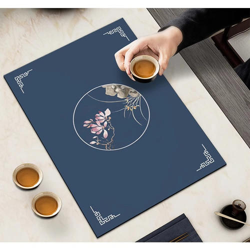 功夫茶茶席茶垫吸水沥水垫中式杯垫茶杯垫茶桌茶水垫餐垫隔热垫子