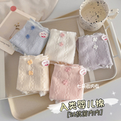 内裤 女纯棉裆5Aa类婴儿棉日系甜美可爱韩系ins风花边中腰大码