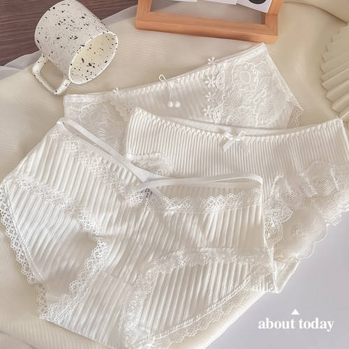 白色舒适透气纯欲风内内舒适好穿