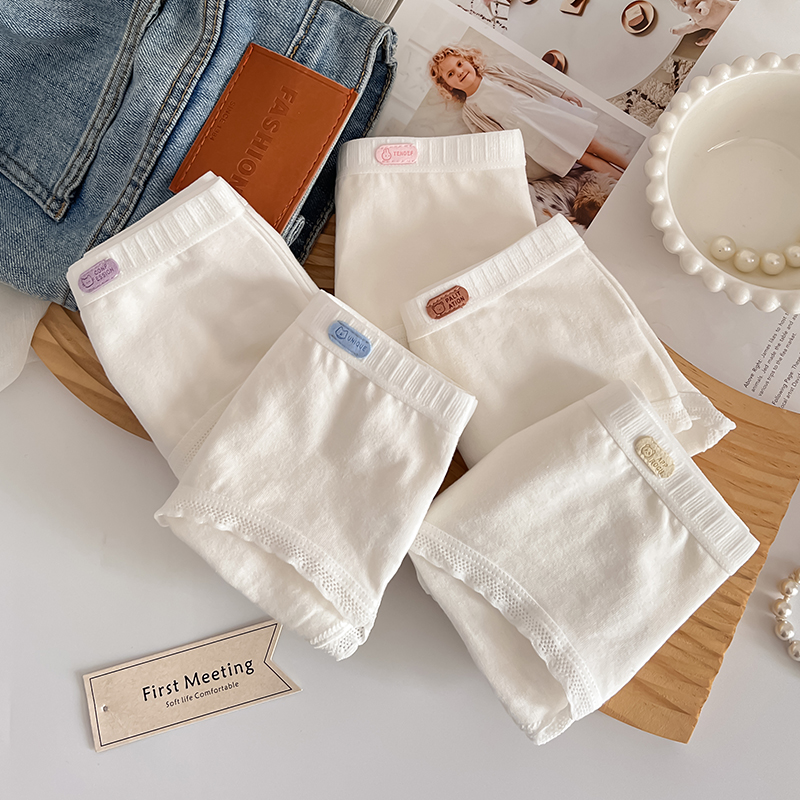 白色简约内内A类婴儿棉