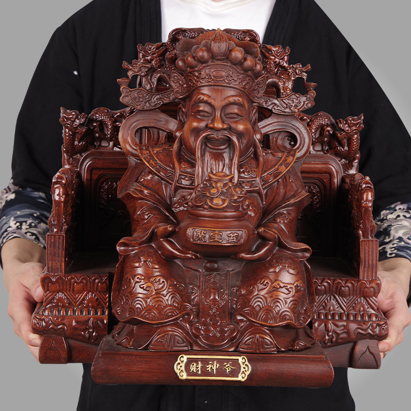 财神爷佛像招财家用供奉摆件树脂店铺办公室公司开业比干文财神爷