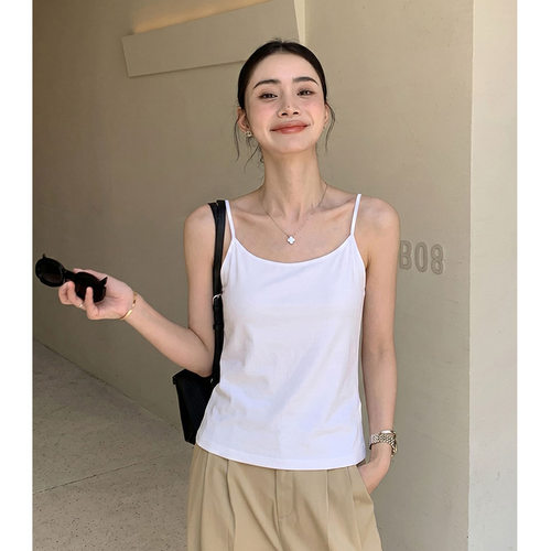 【之*定单】绝美小吊带背心女外穿美背修身纯色内搭打底修身上衣