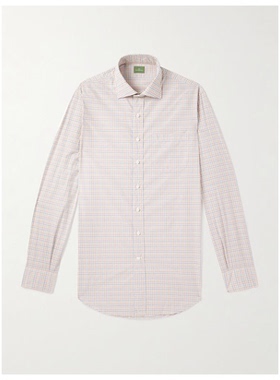 SID MASHBURN Cotton-Tattersall 格纹衬衫男户外休闲经典商务