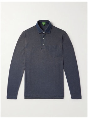 SID MASHBURN 皮玛棉凸纹布Polo衫男新款商务户外休闲衬衫经典