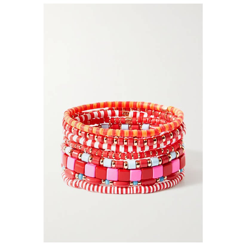 roxanne assoulin colour therapy 搪瓷金色手链 八条装 女