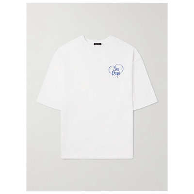 Willy Chavarria 印花棉针织T恤男体恤休闲宽松新款透气