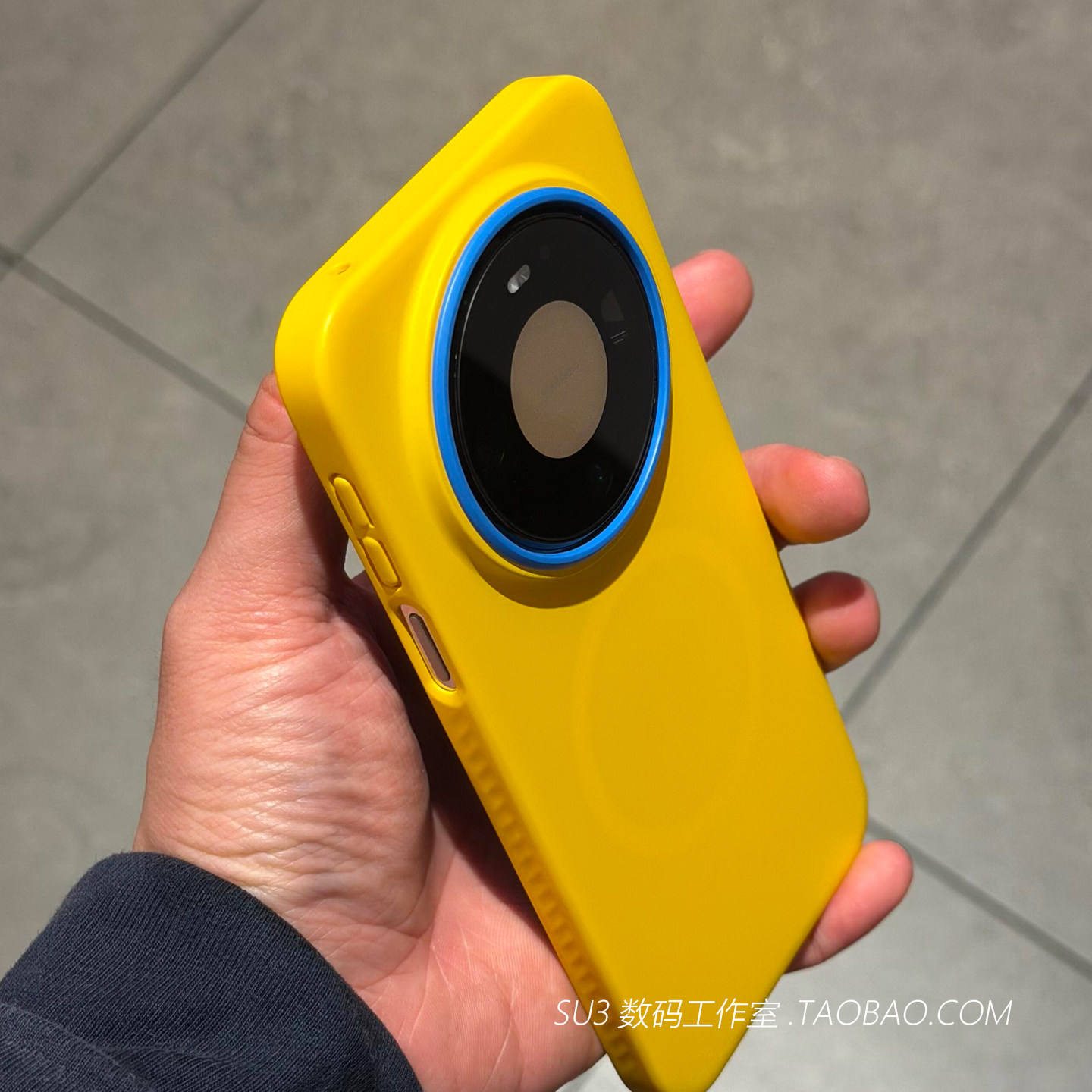 磁吸无线充电撞色镜框适用华为mate80手机壳60/70pro+黄色max高级感Pura80ultra荣耀magic8磨砂7蓝调系列硬壳