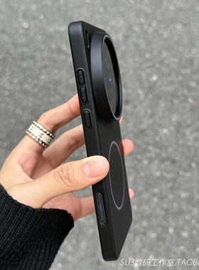 磁吸无线充电黑色vivo适用IQOOZ10Turbo手机壳pro超薄IQOO13硬壳12镜头加高neo10简约Note16魅族21全包防摔
