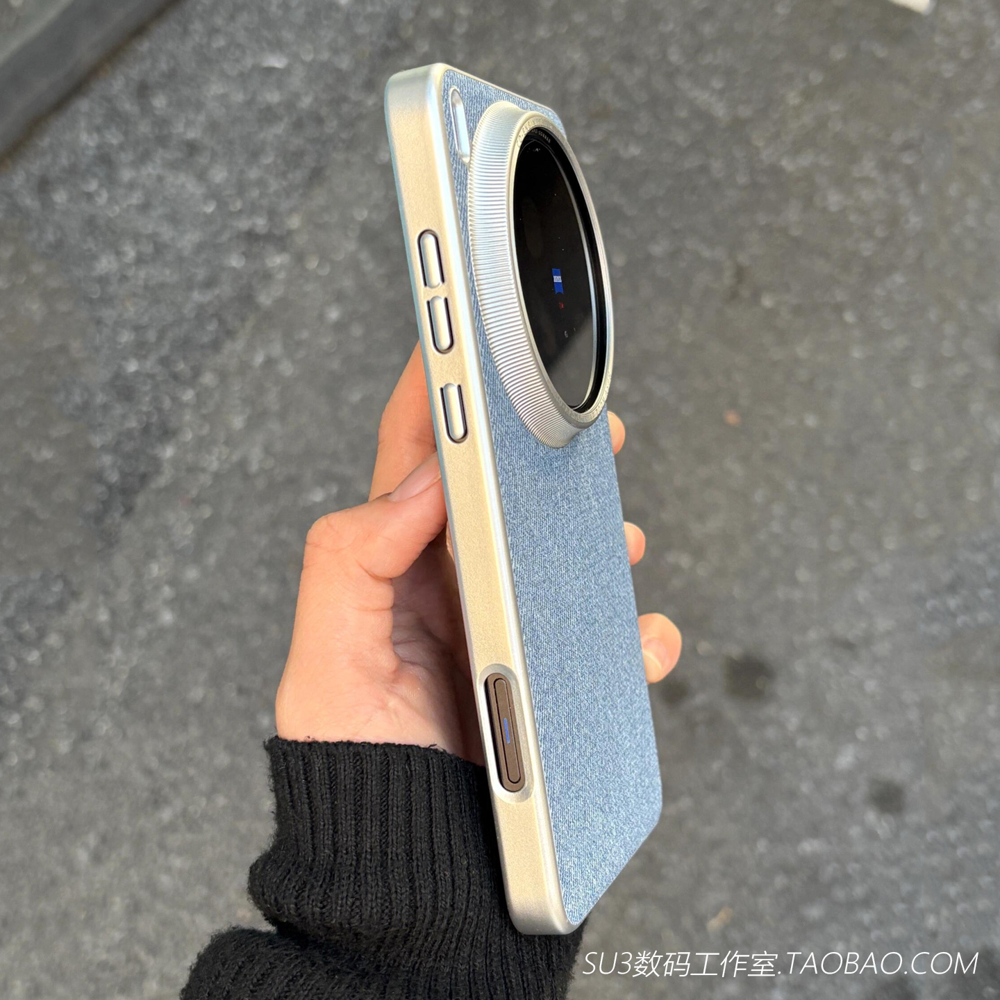 ins浅蓝色布纹防指纹X200pro磁吸充电mini适用vivoX200s手机壳Ultra小众FindX8磨砂magsafe电镀硬壳镜头加高