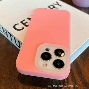 荧光红软糯果冻液态硅胶适用一加13手机壳12全包oppoReno13磨砂小众西柚粉女简约纯色