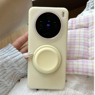 Pura80磁吸充电伸缩气囊支架magic8/7适用pro华为mate70手机壳60液态硅胶50荣耀400雾面nova14果冻13奶黄+X70