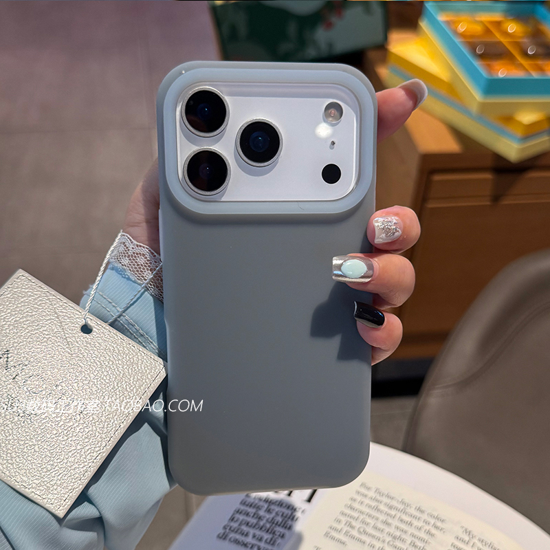 ins朦胧半透感灰色适用小米17promax手机壳17pro液态硅胶15s防滑14ultra红米K80防摔k70女ntoe简约小众果冻