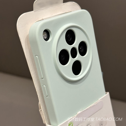 软糯薄荷绿全包镜头适用oppoFindX8s手机壳X8Ultra液态硅胶vivo X200pro橡皮擦手感x100s防摔磁吸充电淡青色