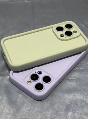 ins浅绿色薄荷绿曼波绿适用oppoReno11/12手机壳10/9pro+加厚8/7防摔6/5软壳FindX7全包镜头ultra简约网红4se