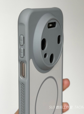 Beats奶奶灰白撞色细磁吸充电适用华为mate80/70pro+手机壳80promax防摔60软边Pura80/70网孔散热磨砂全包男