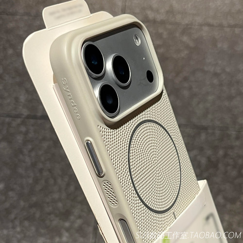 17pro网孔散热细圈磁吸充电蜂窝透气16plus适用iPhone17苹果17promax手机壳15简约Air超薄MagSafe高级14大孔3