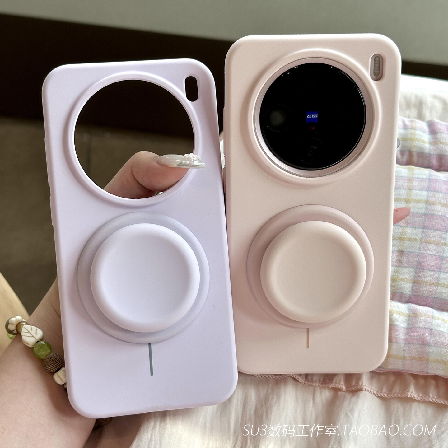 ins风糖果色浅色系磁吸充电适用15Ultra小米15pro手机壳14液态硅胶13软糯15Spro防摔圆形气囊支架耐脏高级感