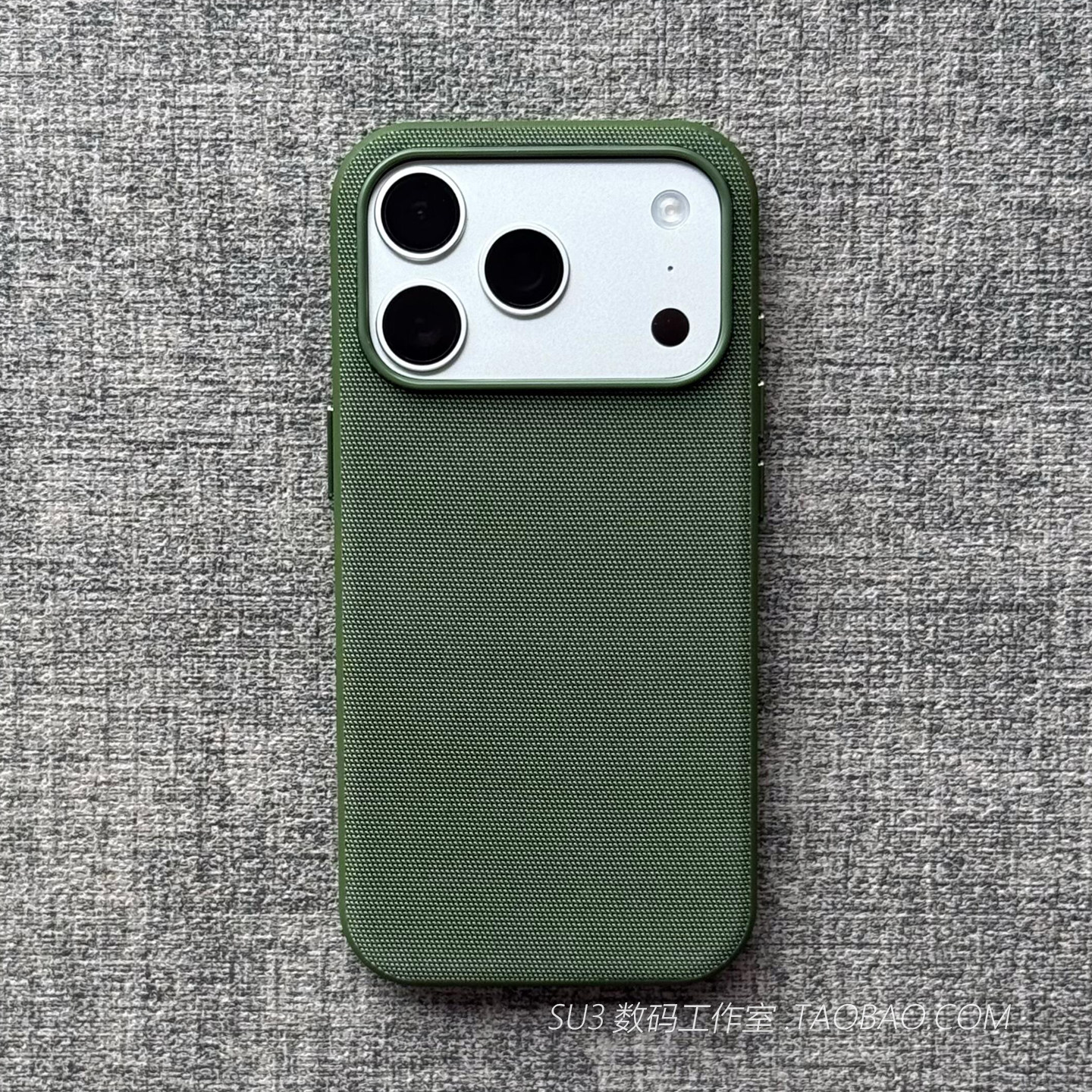 MagSafe磁吸科技织物手机壳适用iPhone16苹果17promax墨绿色15商务plus防摔14简约13软Air磨砂12布纹高级质感