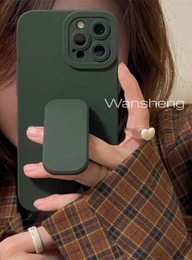 ins冷淡风7适用一加Ace pro手机壳竞速版1+9R推拉支架rt墨绿色8T网红Ace2女1+11硅胶磨砂Ace2V