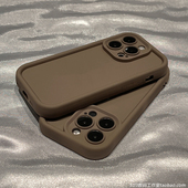 K50气囊K40s防摔磨砂网红 K70奶茶棕色适用15小米13手机壳12S 17pro全包max红米note硅胶高级感K60至尊版