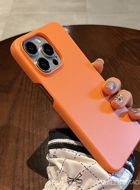 橙色不包按键大孔适用Realme真我GTneo6se手机壳GT6半包neo5/3/2无边框GT2大师探索版12散热11磨砂硬壳+高级