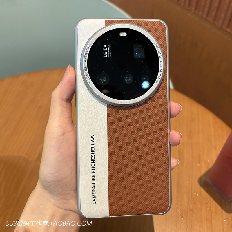 复古棕色相机款适用magic7pro华为mate70pro手机壳+皮纹荣耀x60电镀白色RSR拼接菱格浮雕素皮大孔高级感小众