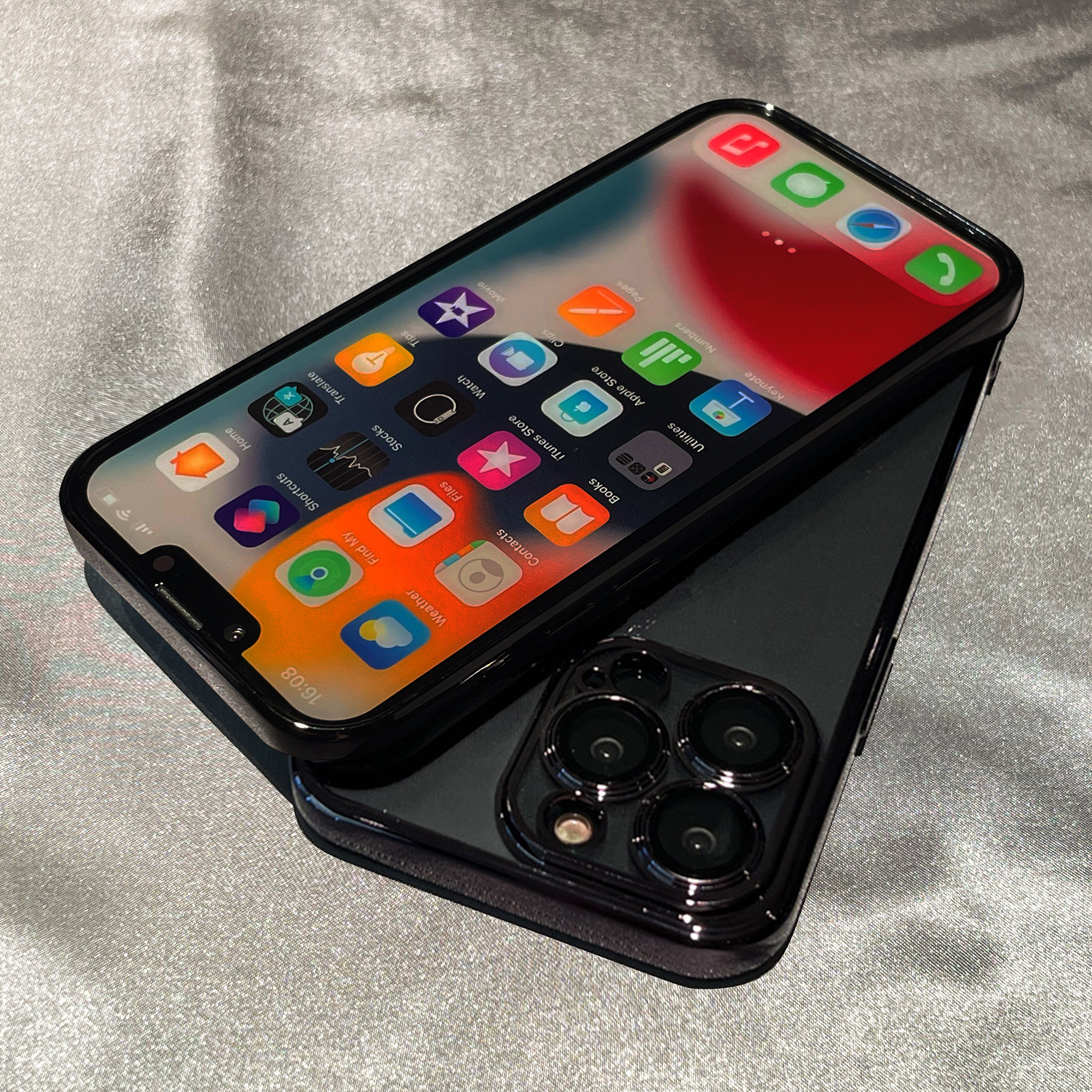 电镀石墨黑k70适用15小米13ultra手机壳12S高级感11pro黑边框14不发黄红米K60e透明K50全包note13防摔至尊版+