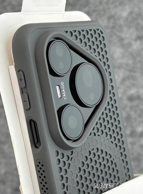 镂空蜂窝散热15网孔Ace6t适用13一加Ace5手机壳pro磁吸oppoFindX8无线充电vivoX200pro钛灰色mini全包防摔100