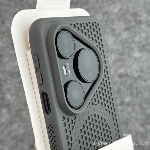 镂空蜂窝散热网孔适用13一加Ace5/3手机壳pro磁吸oppoFindX8无线充电vivoX200pro钛灰色mini全包防摔x100简约