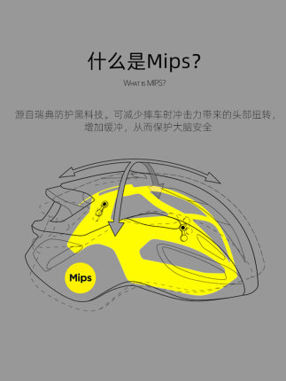 MOON自行车头盔公路车头盔mips骑行头盔男大码运动智能山地车头盔